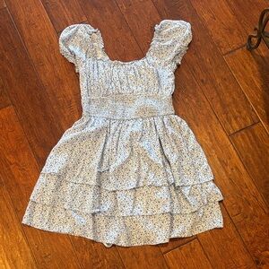 Hollister Blue Floral Midi Dress